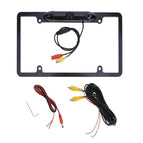 Wired version us license plate frame camera ccd (cvbs)