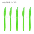 Green knife 10p