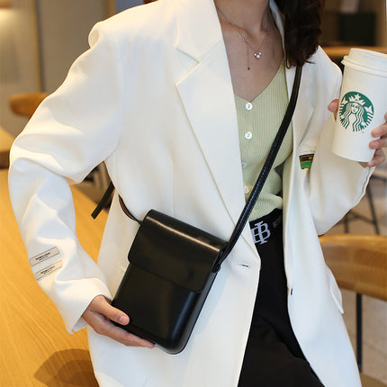 2025 Simple and Stylish Vertical Small Square Bag Versatile Ins-Style Phone Bag Tb Bag Women's Crossbody Shoulder Bag Fashionable Versatile
