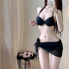 Black (with gauze scarf) / M