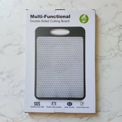 New in stock Amazon Explosions 3D Pattern Stainless Steel Cutting Board Titanium Cutting Board 304 Double-sided Cutting Board
