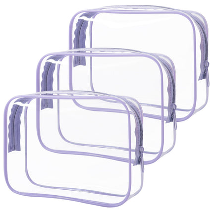 Security Check Storage Bag Liquid Cosmetic Bag Airplane Sealed Bag Airplane Boarding Storage Bag Transparent Cosmetic Bag