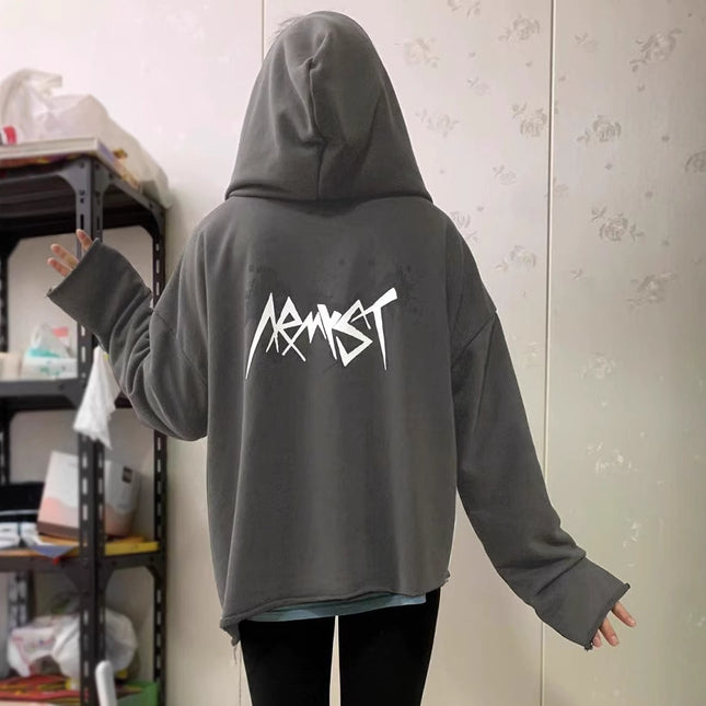 2022 cross-border new zipper hoodie Tian Zhengguo armyst non-standard cardigan sweater y2k coat for men and women