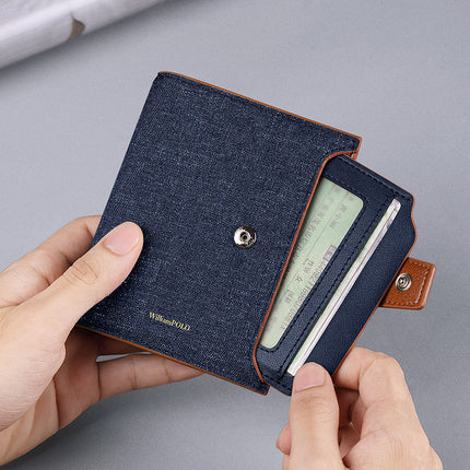 King Paul Wallet Men's Multi-functional Short Wallet Multi-card Coin Purse Men's Fashion Casual Wallet Men