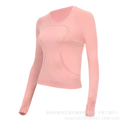 Lulu Original Label Quick-Dry Yoga Wear Sports Long-Sleeve 2.0 T-Shirt Swiftly Tech Women's Round-Neck Slim Fit