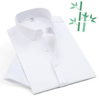 T866 white-bamboo fiber-men's short sleeve / 38