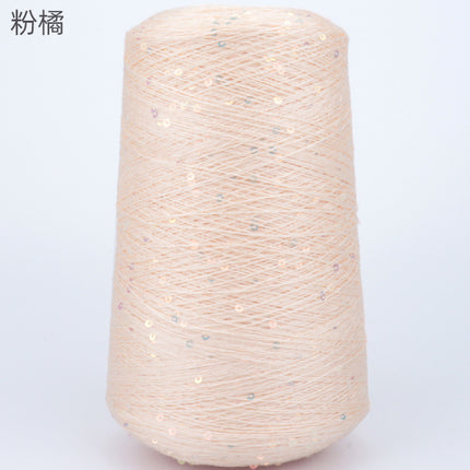 Silk Joy/Tencel Iridescent Sequin Hand-Knitted Yarn Ball Colorful Tencel Sequin Yarn Wholesale 500g