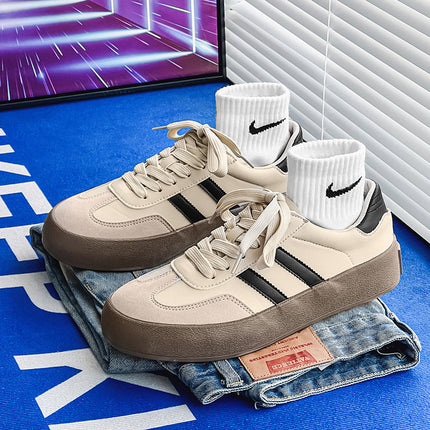 Hong Kong Style Chic Retro German Training Shoes New Model Unisex Trendy Leather Sneakers Couple Matching Casual Shoes - Clearance