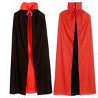 Red and black double layer double-sided stand collar / 80 CM