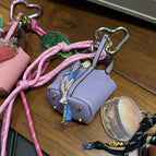 Purple Small Woven Bag