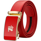Golden Buckle Red Face [All Red Belt]-Counter Gift Box / 105cm