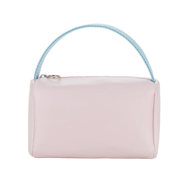 Cross-border Portable Cosmetic Bag Large Capacity Candy Color Bag Travel Portable Toiletry Bag Sundries Organize Cosmetic Storage Bag