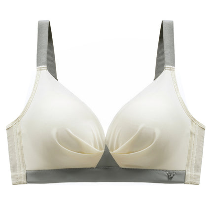 Manny Queen 5CM Thickened Thin Cup Bra Gather No Steel Rings Breathable Women's Underwear Manufacturers New Daifa