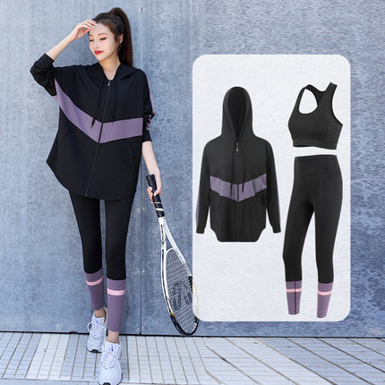 Sports Suit Women's New Large Size Loose Slimming Gym Morning Run Quick Dry Internet Popular Professional Long Sleeve Yoga Suit