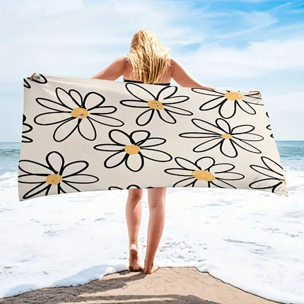 Cross-border Beach Towel Quick-drying Absorbent Beach Towel Microfiber Digital Printing Bath Towel Adult Amazon Plus