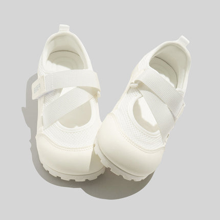 Shoes 2026 Spring New Style Sneakers Red Thin Sole Casual Shoes Versatile Soft Sole Breathable Mary Jane Shoes for Women