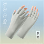 Half finger cycling manicure gloves - gray / One size fits all