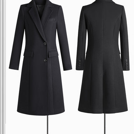 Sales Department work clothes coat female winter professional woolen coat bank jewelry store hotel front desk work clothes formal wear