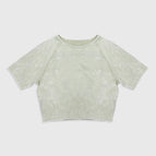 Light green sports short sleeve / S