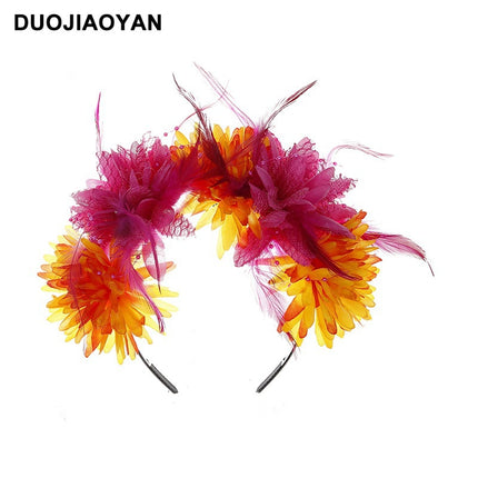 Spider Flower Party Halloween New Flower Headdress Hair Hoop Wholesale Makeup Personality European and American Cosplay
