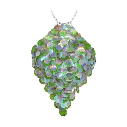 2025 Handmade Sling Colorful Gradient Mica Shell Splicing Iron Chain Cut Out Body Chain Island Swimming Pool Going Out to Sea