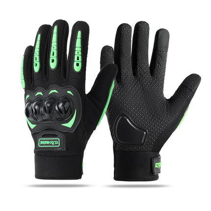 Outdoor Cycling Motorcycle Racing Motorcycle Gloves Touch Screen Anti-Fall Anti-Slip Protective Men's Spring and Summer Full-Finger Breathable