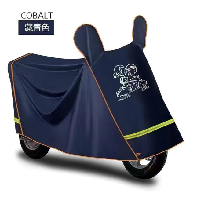 Car Clothes Full Cover Battery Car Rain-proof Rain-proof Sun-proof Dust-proof Cover Thickened Electric Car Cover Rain-proof Cover Motorcycle