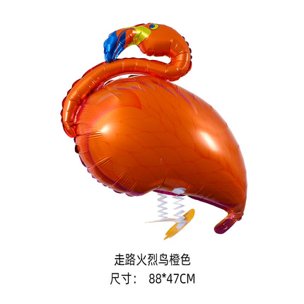 Walking animal balloon online celebrity cartoon walking pig balloon night market stall push aluminum film balloon wholesale