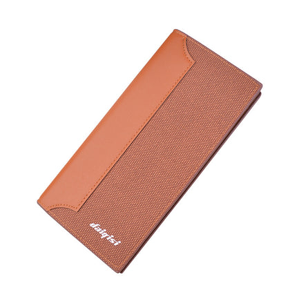 New Wallet Men's Long Wallet Vertical Fashionable Stitching Color Contrast Soft Wallet Multi-card Banknote Clip suit Bag