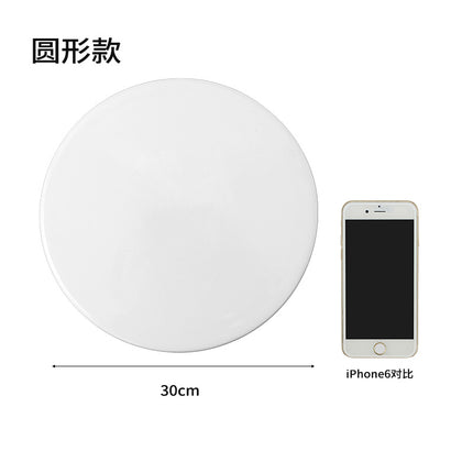 Ceramic Cake Plate Pure White Square Plate Dessert Display Dish Baking Tableware Buffet Round Swing Plate Long Square Plate