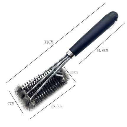 Amazon's Best-Selling Stainless Steel Barbecue Brush Wire Brush Barbecue Grill Cleaning Brush Bbq Barbecue Tool Brush