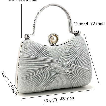 Cross-Border Popular Exquisite Evening Bags, Hand-Held, Fashionable and Versatile, Suitable for European and American Socialites, Elegant for Proms and Wedding Dresses