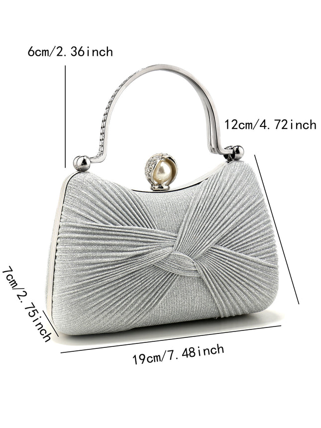 Cross-Border Popular Exquisite Evening Bags, Hand-Held, Fashionable and Versatile, Suitable for European and American Socialites, Elegant for Proms and Wedding Dresses