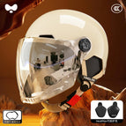 One size fits all / 3c moon shadow white [electroplated external long double mirror] heatmax four seasons detachable ear protection
