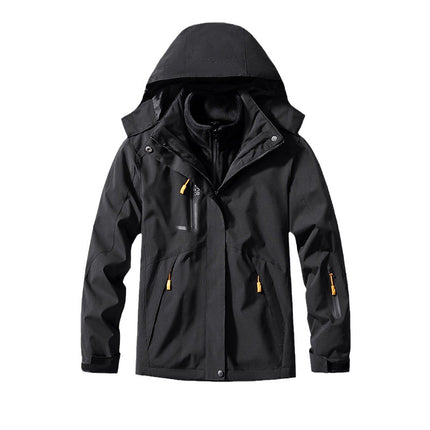Outdoor Couple's Charge Clothes Three-in-One Removable Liner Hood Warm Casual Warm Charge Clothes Two-Piece Set