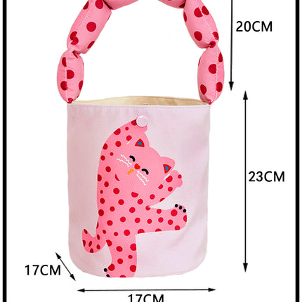 Autumn and Winter Cotton Shoulder Strap Bucket Bag Daughter Children's birthday gift kindergarten gift handbag cute lunch box bag