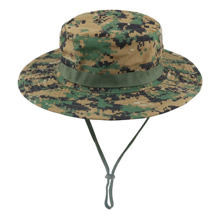 Camouflage Tactical Penny Hat suit Multifunctional Outdoor Fishing Hat Fisherman Hat Sunscreen Protective Breathable Round Edge Hat for Men