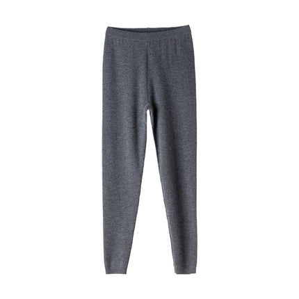 100% Pure Cashmere Women's 68-Count Imitation Air Layer Versatile Casual Leggings for Autumn and Winter New Style Can Be Worn Outside