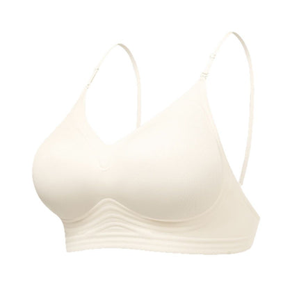 Black Halter Neck Strap Beautiful Back Bra for Women with Small Bust, Push-Up Cross U-Shaped Backless Invisible Seamless Bra