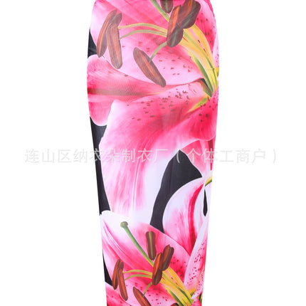 2025 New Printed Halter Neck Bikini, Sexy and High-End Swimwear for the Beach, Ultra-Revealing Two-Piece Swimsuit for Women