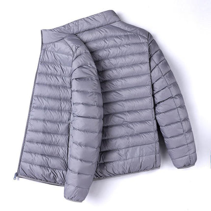 2024 new lightweight cotton-padded jacket men's slim short Korean fashion brand plus size fashion thin winter coat men's clothing