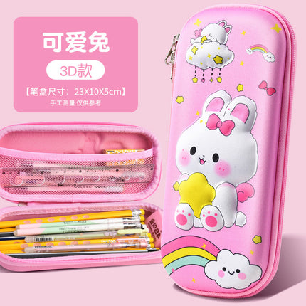 Children's Cartoon Pencil Case 3D Astronaut Dinosaur Waterproof Pencil Case Primary School Student Gift Large Capacity Pencil Case