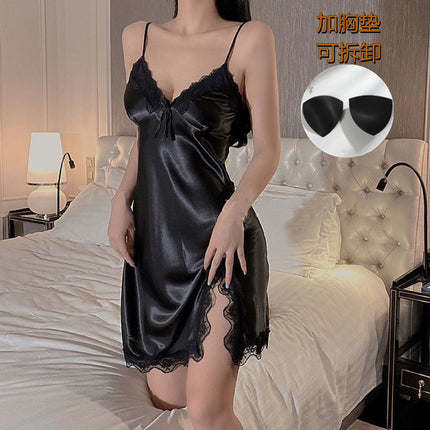 New Sexy Pajamas, Private Lace Sexy Pajamas, Women's Suspender Nightgown, Hot Temptation, Pure Desire Home Clothes