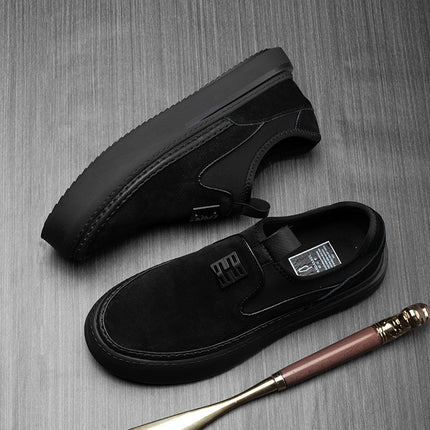 Men's Shoes Manufacturer Directly Supplies New Men's Shoes, Genuine Leather Loafers, Trendy Slip-On Breathable Casual Shoes, Leather Shoes Wholesale