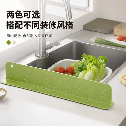 Water Splash Guard for Kitchen Sink, Dishwashing Sink, Washbasin, Anti-Splash Pad, Silicone Water Barrier Strip, Cross-Border