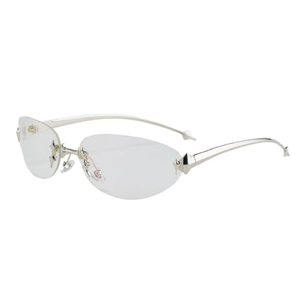 Ottoman 7586 European and American Star Sunglasses Women's Ins Cross-border Fashion Rimless Sunglasses Fashionable Millennium Spice Girls