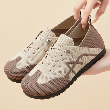 Shoes for Middle-Aged and Elderly Women, Summer Breathable and Comfortable Single Shoes, Factory Direct Sales, Soft-Soled Casual Slip-On Mesh Mom Shoes