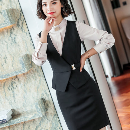 High-end professional suit suit women's spring and autumn temperament goddess fan workplace interview formal wear Manager sales department work clothes