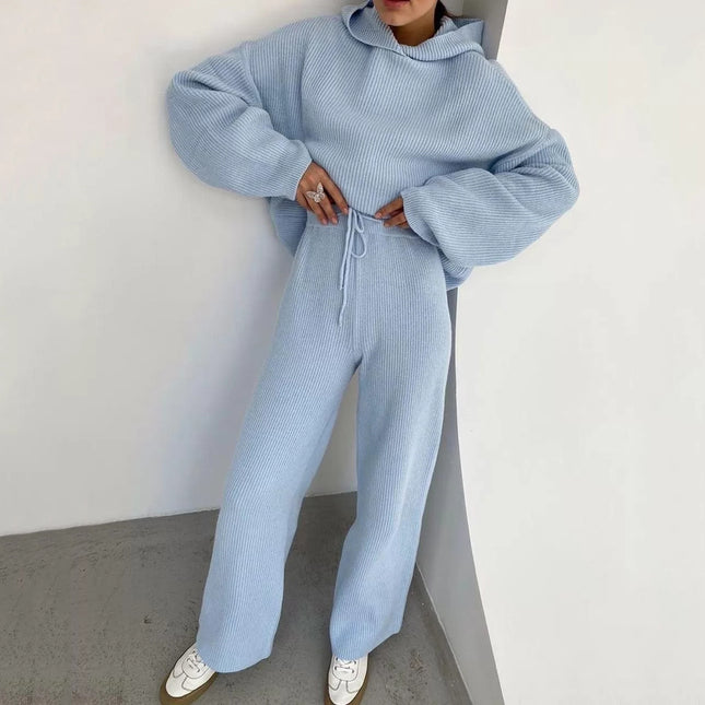 2026 Amazon Ebay Hot-Selling European and American Foreign Trade Autumn and Winter Women's New Fashion Sports Sweatshirt Set Two-Piece Set