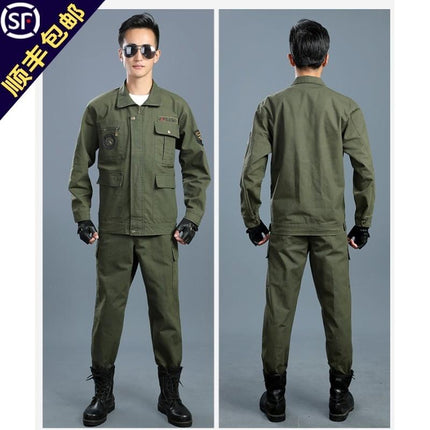 Welding overalls suit men's autumn and winter wear-resistant camouflage clothing outdoor clothing machine repair labor protective clothing thickened workwear